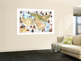 Peoples Of The Middle East Map 1972 Side 1