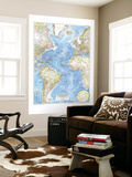 Atlantic Ocean Map 1955