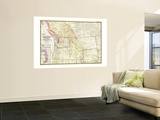 Northwestern United States and Canadian Provinces Map 1950