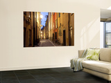 Historic Old Street in Gamla Stan (Old Town) in Stockholm  Sweden