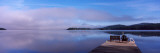 Pier at a Lake  Fourth Lake  Adirondack Mountains  New York State  USA