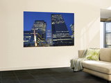 England  London  Docklands  Canary Wharf  Office Buildings at Night