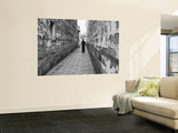 Man Standing in Narrow Alleyway  Tongli  Jiangsu  China
