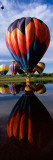 Reflection of Hot Air Balloons in a Lake  Hot Air Balloon Rodeo  Steamboat Springs  Routt County