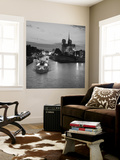 Notre Dame Cathedral and River Seine  Paris  France