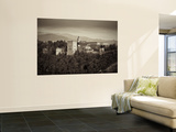 Black and White Image of Alhambra Palce  Granada  Andalucia  Spain