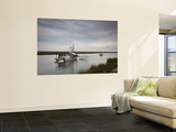 USA  Louisiana  Dulac  Bayou Fishing Boat by Lake Boudreaux