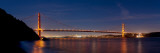Suspension Bridge at Dusk  Golden Gate Bridge  San Francisco  California  USA