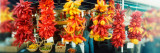 Strands of Chili Peppers Hanging in a Market Stall  Pike Place Market  Seattle  King County  WA