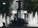 Fountain in a Park  General San Martin Park  Mendoza  Argentina