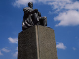 Statue of Jomo Kenyatta Against Cloudy Sky  Nairobi  Kenya