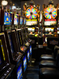 Slot Machines at an Airport  Mccarran International Airport  Las Vegas  Nevada  USA