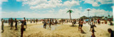 Tourists on the Beach  Coney Island  Brooklyn  New York City  New York State  USA