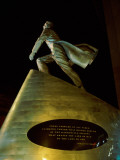 Low Angle View of a Statue of Adam Clayton Powell Jr  Harlem  Manhattan  New York City