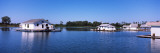 Boathouses in a Lake  Lake Erie  Erie  Pennsylvania  USA