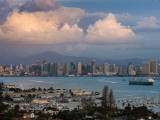 Harbor And City Viewed From Point Loma  Shelter Island Yacht Basin  San Diego  California  USA
