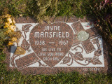 Tombstone of Jayne Mansfield in Hollywood Forever Cemetery  Santa Monica Boulevard  Hollywood