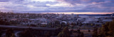 High Angle View of a City  Tacoma  Pierce County  Washington State  USA 2010