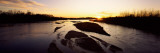 River at Sunset  Platte River  Nebraska  USA