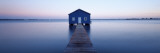 Pier Leading to a Boathouse  Swan River  Matilda Bay  Perth  Western Australia  Australia