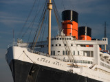Rms Queen Mary Cruise Ship at a Port  Long Beach  Los Angeles County  California  USA