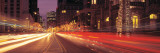 Traffic on the Road at Dusk  Michigan Avenue  Chicago  Cook County  Illinois  USA