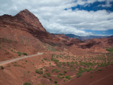 Road Passing Through Mountains  Quebrada De Cafayate Canyon  Salta Province  Argentina