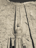Low Angle View of a Statue at a Dam  Boulder City  Hoover Dam  Nevada  USA