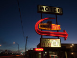 Low Angle View of a Motel Sign  Route 66  Kingman  Mohave County  Arizona  USA