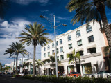 Shops Along a Road  Rodeo Drive  Beverly Hills  Los Angeles County  California  USA