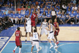 Miami Heat v Dallas Mavericks - Game Three  Dallas  TX -June 5: LeBron James and Ian Mahinmi