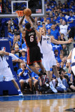 Miami Heat v Dallas Mavericks - Game Five  Dallas  TX -June 9: Dirk Nowitzki and LeBron James