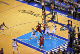 Miami Heat v Dallas Mavericks - Game Three  Dallas  TX -June 5: Chris Bosh  Tyson Chandler and Dirk