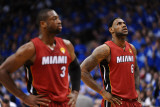 Miami Heat v Dallas Mavericks - Game Four  Dallas  TX -June 7: Dwyane Wade and LeBron James