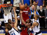 Miami Heat v Dallas Mavericks - Game Four  Dallas  TX -June 7: Dwyane Wade  Dirk Nowitzki and Tyson