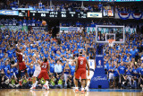 Miami Heat v Dallas Mavericks - Game Three  Dallas  TX -June 5: Chris Bosh and Dirk Nowitzki