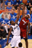 Miami Heat v Dallas Mavericks - Game Three  Dallas  TX -June 5: LeBron James and Ian Mahinmi