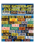 "License Plates " Saturday Evening Post Cover  October 12  1940