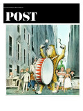 "Advertising Characters on Parade " Saturday Evening Post Cover  March 13  1965