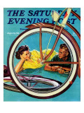 "Bicycle Ride " Saturday Evening Post Cover  August 16  1941