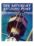 "Tower on Battleship " Saturday Evening Post Cover  March 9  1940