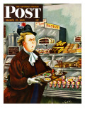 "NO Desserts " Saturday Evening Post Cover  March 12  1949