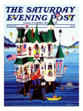 "Lake House " Saturday Evening Post Cover  July/Aug 1983