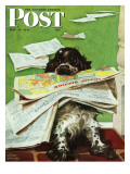 "Butch and the Sunday Paper " Saturday Evening Post Cover  May 31  1947