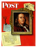 "Portrait of Franklin " Saturday Evening Post Cover  January 20  1945