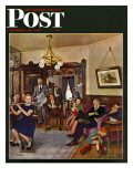 "Thanksgiving Flute Performance " Saturday Evening Post Cover  November 30  1946