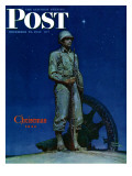"Lone Soldier " Saturday Evening Post Cover  December 25  1943