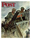 "Corp of Engineers " Saturday Evening Post Cover  October 28  1944