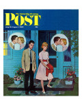 "Goodnight Kiss " Saturday Evening Post Cover  July 28  1962