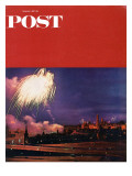 "Kremlin Fireworks " Saturday Evening Post Cover  November 4  1967